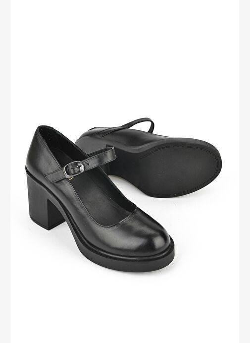 Ziya, Kadın Hakiki Deri Ayakkabı 1531050Z25101802Y Siyah - Görsel 5