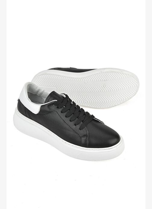 Ziya, Kadın Hakiki Deri Sneaker 1531050Z26802370K Siyah - Görsel 4