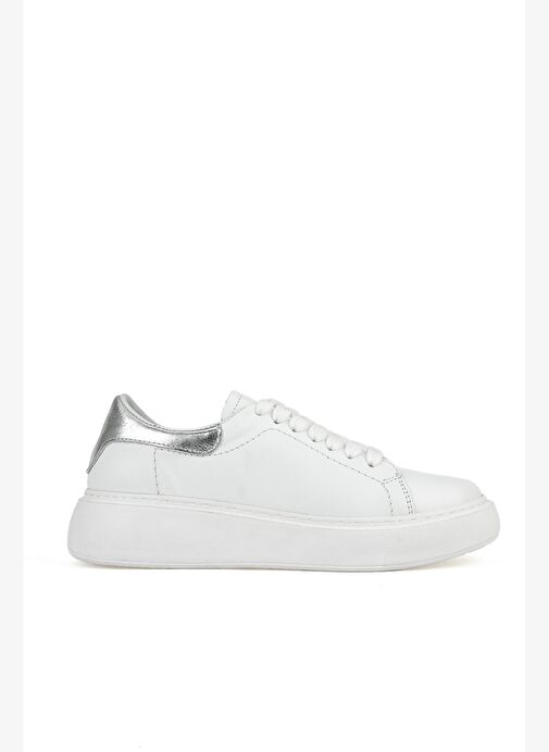 Ziya, Kadın Hakiki Deri Sneaker 1531050Z26802370K Beyaz - Görsel 2