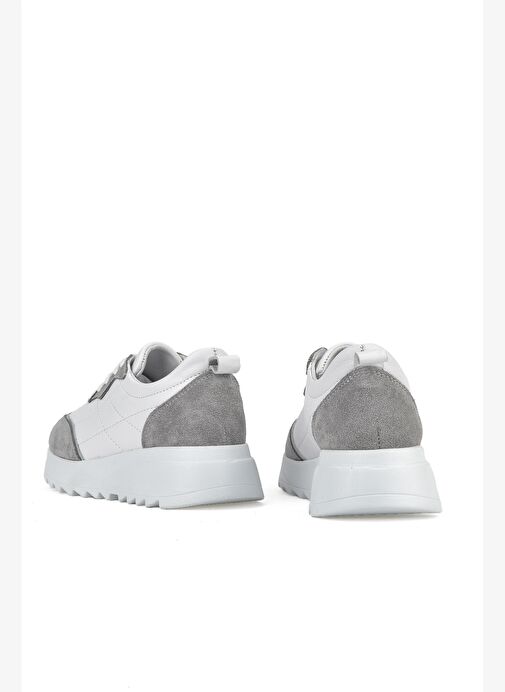 Ziya, Kadın Hakiki Deri Sneaker 1531050Z26802420PK Beyaz - Görsel 4