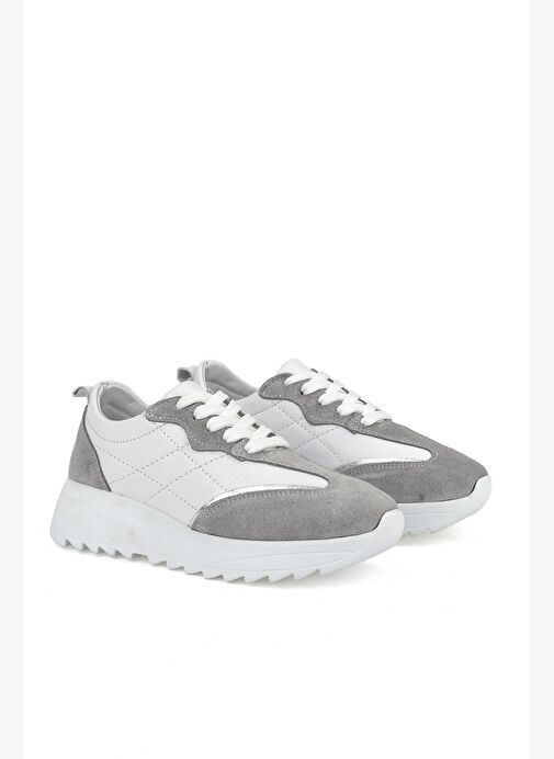 Ziya, Kadın Hakiki Deri Sneaker 1531050Z26802420PK Beyaz - Görsel 3