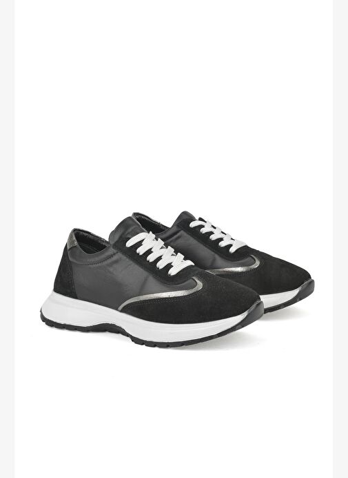 Ziya, Kadın Hakiki Deri Sneaker 1531050Z26501005K Siyah - Görsel 3