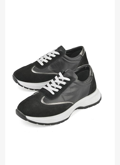 Ziya, Kadın Hakiki Deri Sneaker 1531050Z26501005K Siyah - Görsel 6