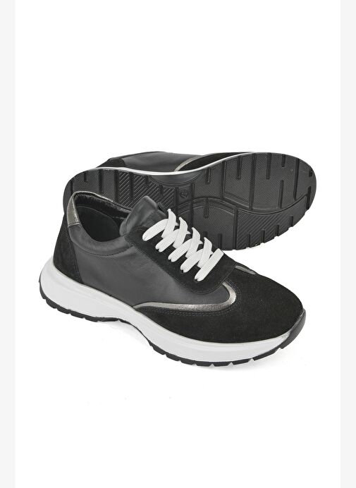 Ziya, Kadın Hakiki Deri Sneaker 1531050Z26501005K Siyah - Görsel 5