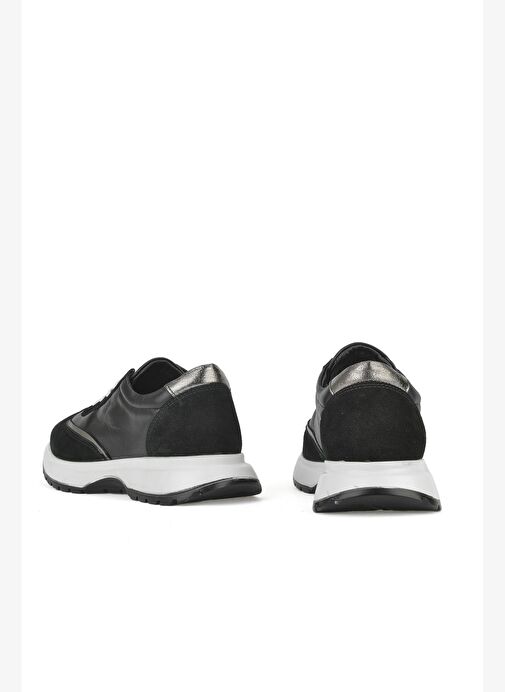 Ziya, Kadın Hakiki Deri Sneaker 1531050Z26501005K Siyah - Görsel 4