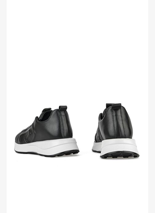 Ziya, Kadın Hakiki Deri Sneaker 1531050Z26802480PK Siyah - Görsel 4