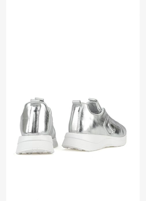 Ziya, Kadın Hakiki Deri Sneaker 1531050Z26802480PK Gümüş - Görsel 4