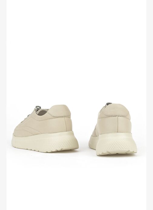 Ziya, Kadın Hakiki Deri Sneaker 1531050Z2650F100K Bej - Görsel 4