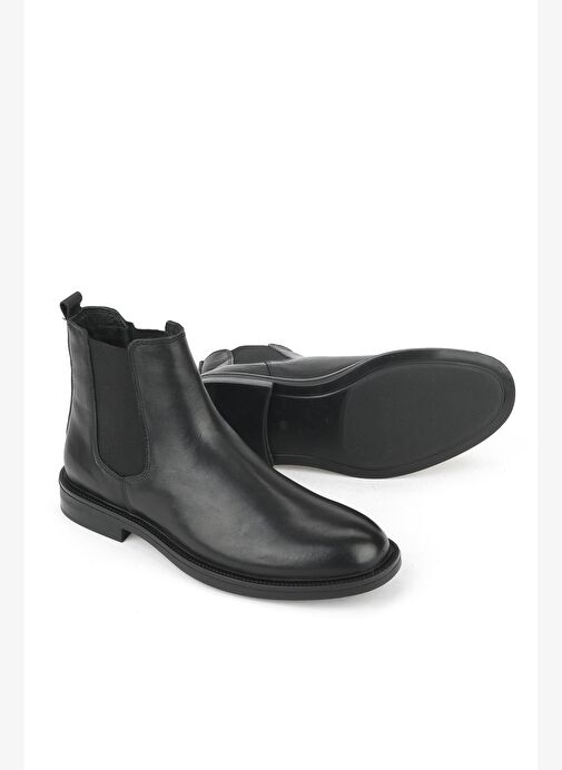 Ziya, Erkek Hakiki Deri Bot 1531043Z41216 Siyah - Görsel 5