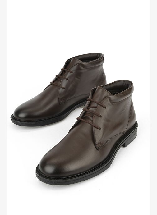 Ziya, Erkek Hakiki Deri Bot 1531043Z41215 Kahve - Görsel 6