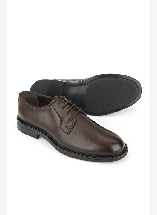 Ziya, Erkek Hakiki Deri Ayakkabı 1531043Z41214 Kahve - Görsel 5
