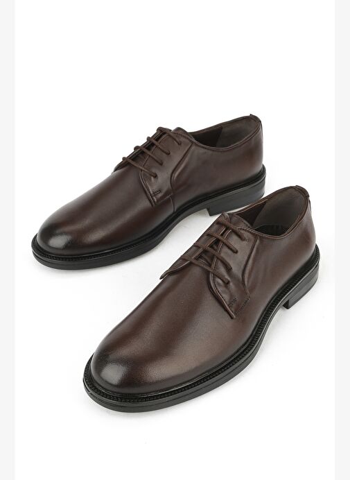Ziya, Erkek Hakiki Deri Ayakkabı 1531043Z41214 Kahve - Görsel 6