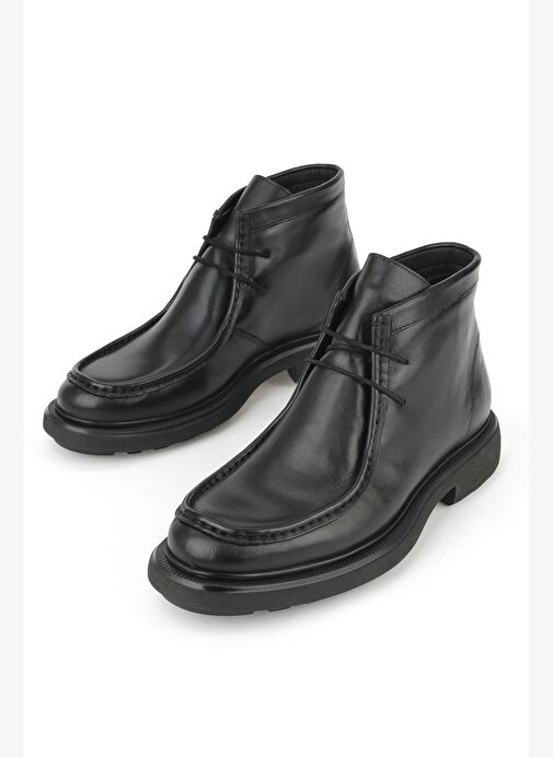 Ziya, Erkek Hakiki Deri Bot 1531043Z4049 Siyah - Görsel 6