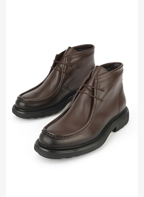 Ziya, Erkek Hakiki Deri Bot 1531043Z4049 Kahve - Görsel 6