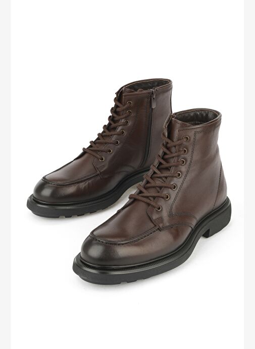 Ziya, Erkek Hakiki Deri Bot 1531043Z4048 Kahve - Görsel 6