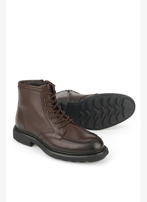 Ziya, Erkek Hakiki Deri Bot 1531043Z4048 Kahve - Görsel 5