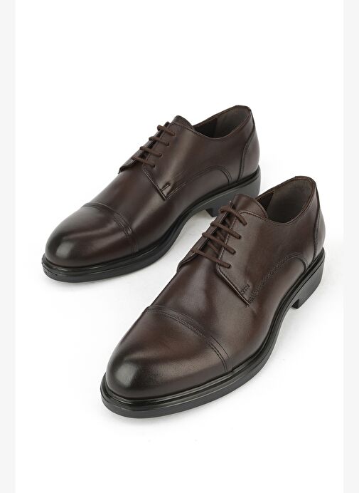 Ziya, Erkek Hakiki Deri Ayakkabı 1531043Z4191 Kahve - Görsel 6