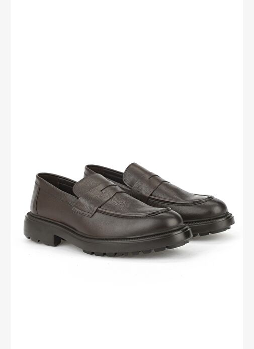 Ziya, Erkek Hakiki Deri Ayakkabı 153986Z4337 Kahve - Görsel 3