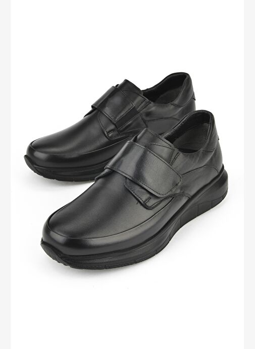 Ziya, Erkek Hakiki Deri Konfor Ayakkabı 153123Z19003 Siyah - Görsel 6