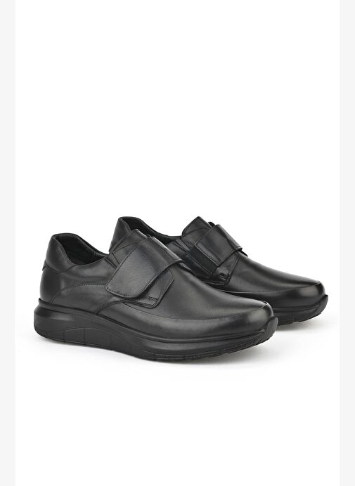 Ziya, Erkek Hakiki Deri Konfor Ayakkabı 153123Z19003 Siyah - Görsel 3