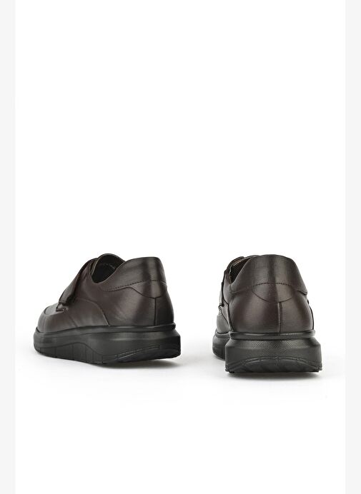 Ziya, Erkek Hakiki Deri Konfor Ayakkabı 153123Z19003 Kahve - Görsel 4