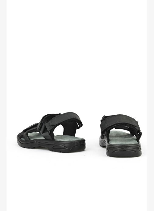 Ziya, Erkek Hakiki Deri Sandalet 1511052Z5340 Siyah - Görsel 4