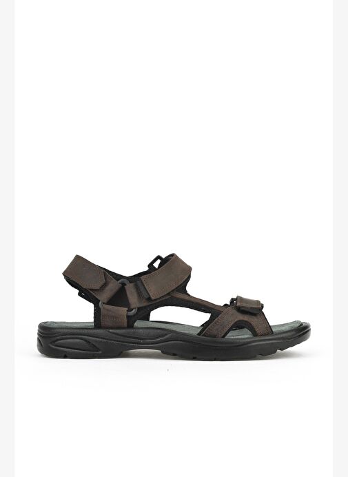 Ziya, Erkek Hakiki Deri Sandalet 1511052Z5340 Kahve - Görsel 2