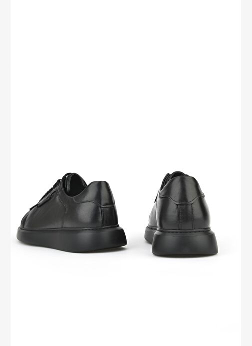 Ziya, Erkek Hakiki Deri Sneaker 151423Z512 Siyah - Görsel 4