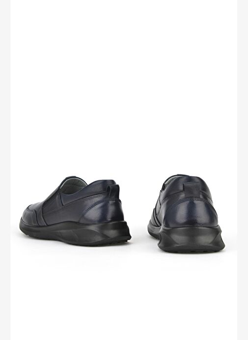 Ziya, Erkek Hakiki Deri Konfor Ayakkabı 1531055Z1060 Lacivert - Görsel 3