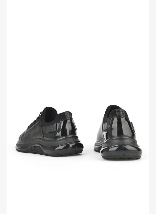 Ziya, Erkek Hakiki Deri Sneaker 153423Z704 Siyah - Görsel 4