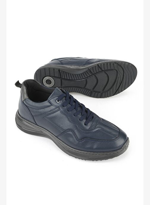 Ziya, Erkek Hakiki Deri Ayakkabı 1531002Z2089 Lacivert - Görsel 5