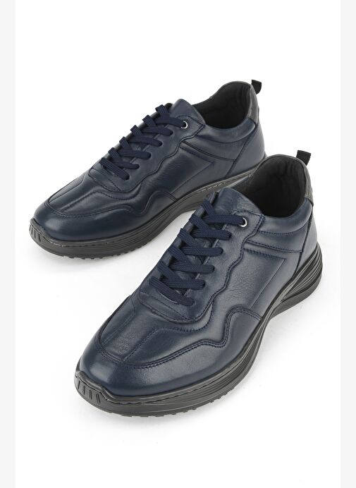 Ziya, Erkek Hakiki Deri Ayakkabı 1531002Z2089 Lacivert - Görsel 6