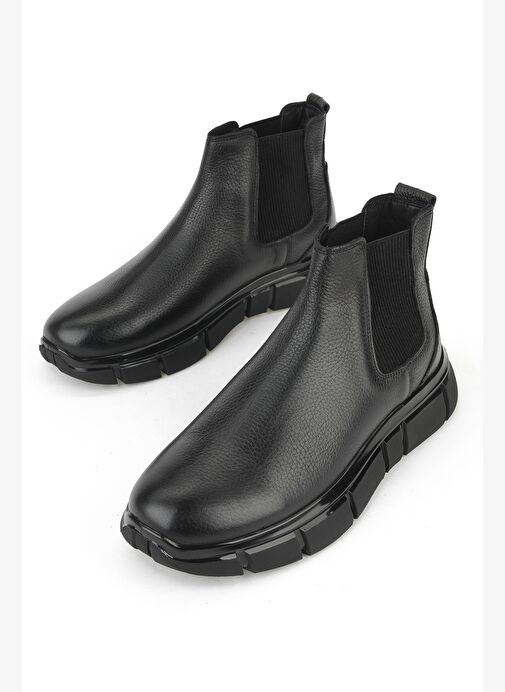 Ziya, Erkek Hakiki Deri Bot 1531025Z2506 Siyah - Görsel 6