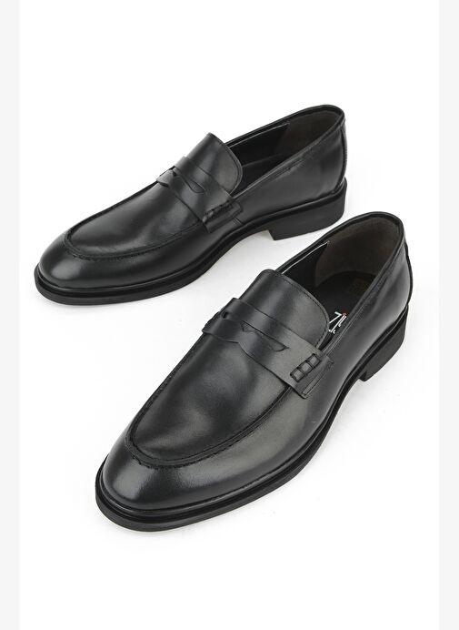 Ziya, Erkek Hakiki Deri Klasik Ayakkabı 1531056Z4612 Siyah - Görsel 6
