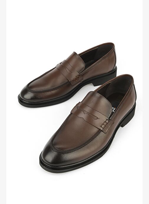 Ziya, Erkek Hakiki Deri Klasik Ayakkabı 1531056Z4612 Kahve - Görsel 6