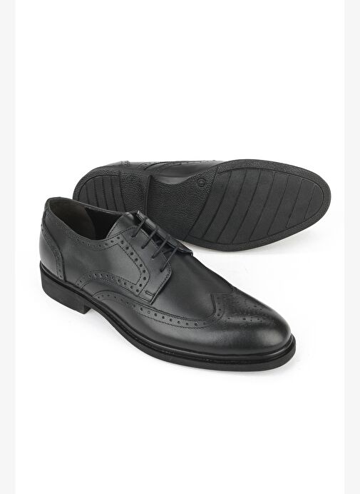 Ziya, Erkek Hakiki Deri Klasik Ayakkabı 1531056Z4613 Siyah - Görsel 5