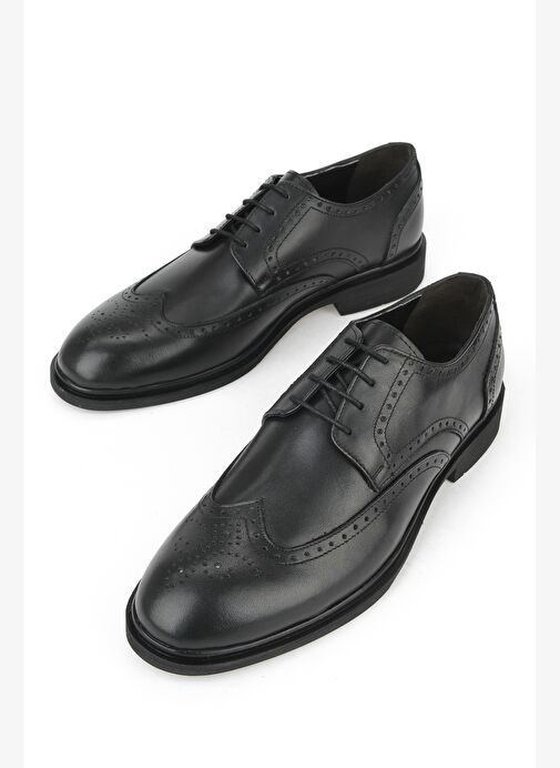 Ziya, Erkek Hakiki Deri Klasik Ayakkabı 1531056Z4613 Siyah - Görsel 6