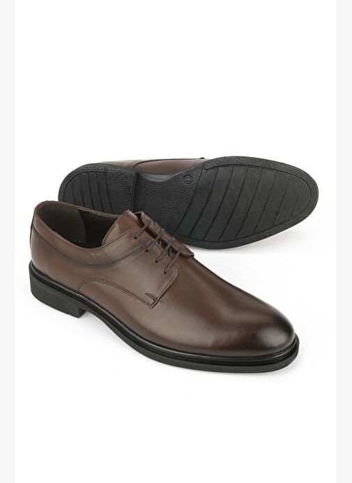Ziya, Erkek Hakiki Deri Klasik Ayakkabı 1531056Z4615 Kahve - Görsel 5