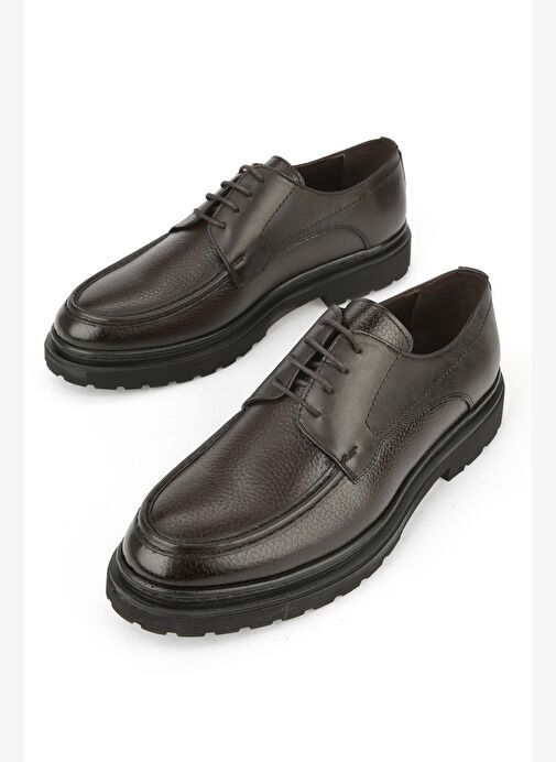 Ziya, Erkek Hakiki Deri Klasik Ayakkabı 1531056Z4617 Kahve - Görsel 6