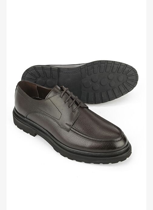 Ziya, Erkek Hakiki Deri Klasik Ayakkabı 1531056Z4617 Kahve - Görsel 5