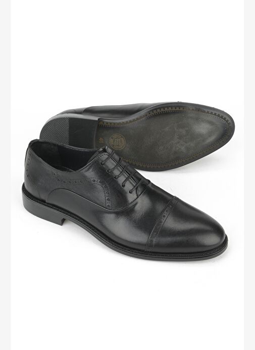 Ziya, Erkek Hakiki Deri Klasik Ayakkabı 153985Z701 Siyah - Görsel 5
