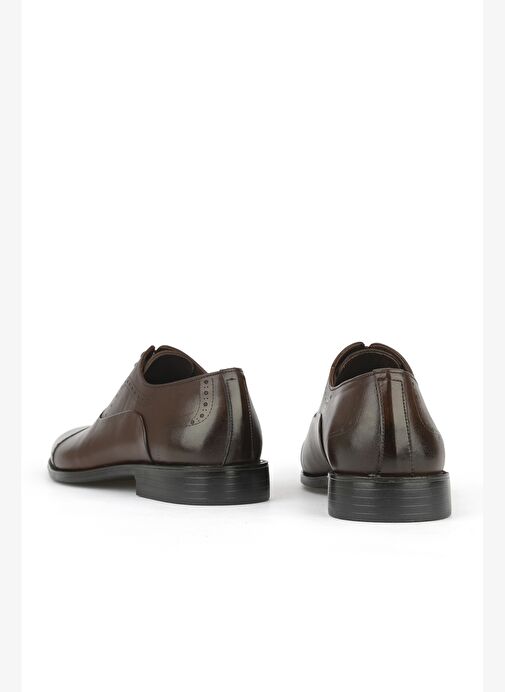 Ziya, Erkek Hakiki Deri Klasik Ayakkabı 153985Z701 Kahve - Görsel 4