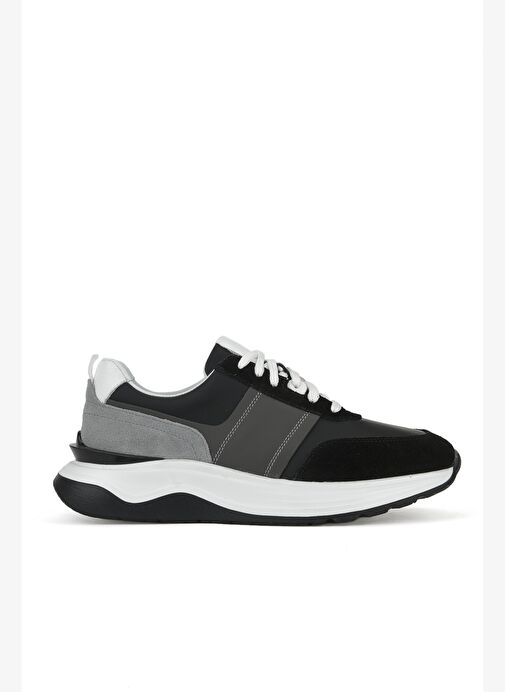Ziya, Erkek Hakiki Deri Sneaker 153983Z1425 Siyah - Görsel 2