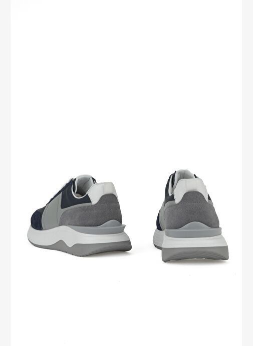 Ziya, Erkek Hakiki Deri Sneaker 153983Z1425 Lacivert - Görsel 4