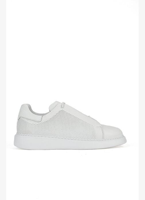 Ziya, Erkek Hakiki Deri Sneaker 1531026Z8552 Beyaz - Görsel 2