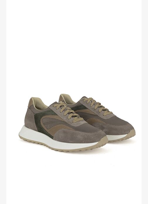 Ziya, Erkek Hakiki Deri Sneaker 1531026Z313 Taupe - Görsel 3