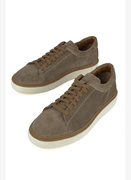 Ziya, Erkek Hakiki Deri Sneaker 1531026ZH182 Kum - Görsel 6
