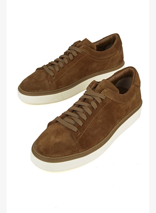 Ziya, Erkek Hakiki Deri Sneaker 1531026ZH182 Tütün - Görsel 6
