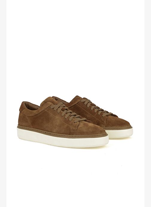 Ziya, Erkek Hakiki Deri Sneaker 1531026ZH182 Tütün - Görsel 3