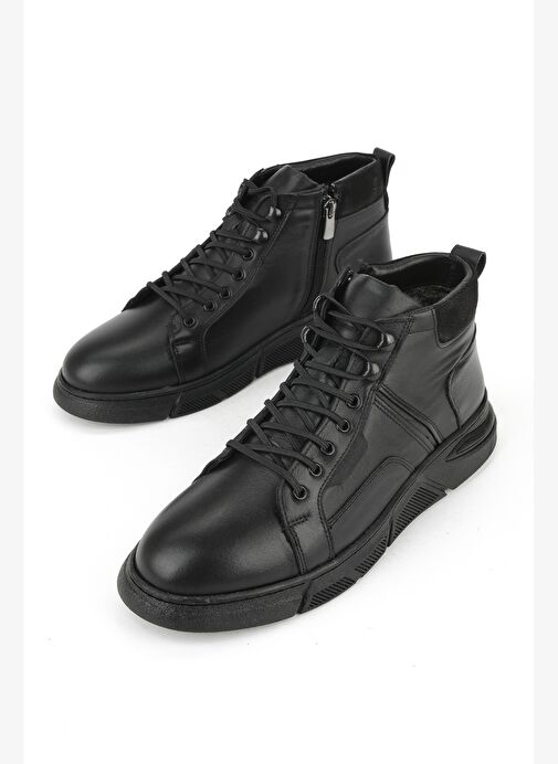 Ziya, Erkek Hakiki Deri Bot 1531057Z1220 Siyah - Görsel 6